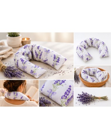 SACO TÉRMICO CON FUNDA ESTAMPADA + ACEITE ESENCIAL LAVANDIN