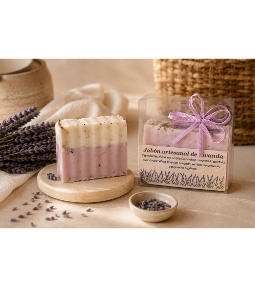 JABON DE GLICERINA Y LAVANDA (Dos formatos)